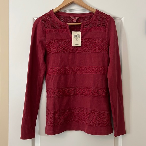Lucky Brand Tops - NEW Lucky brand red shirt, size small.